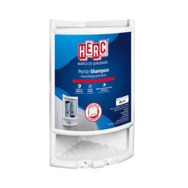 Imagem de Cantoneira Para Shampoo Branca Plástica - Herc, Organizador De Banheiro