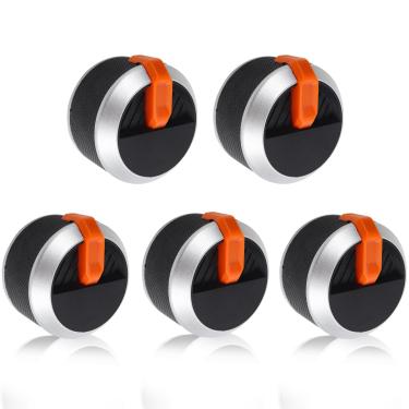 Imagem de Puxadores laranja para chapa a gás para chapa Blackstone 91.4 cm com combo Air Fryers, Blackstone Range Top Combo, Black Stone Bronco 111.8 cm Omnivore, Chapa de propano líquido 1568, botão de