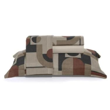 Imagem de Jogo De Cama King Hotel Royale Toque 300 Fios 4 Peças Daju, Vermelho