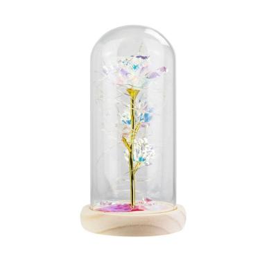 Imagem de Luminária Cilíndrica Rosa/Vermelha/Branca 22cm - Luz Baixa