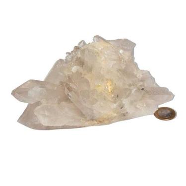 Imagem de Drusa de Cristal Quartzo Natural - Aglomerado de Pontas Naturais - 1,6