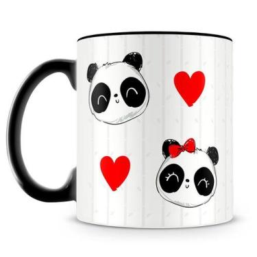 Imagem de Caneca Personalizada Amor de Panda - Porcelana Brilhante - Amo Canecas