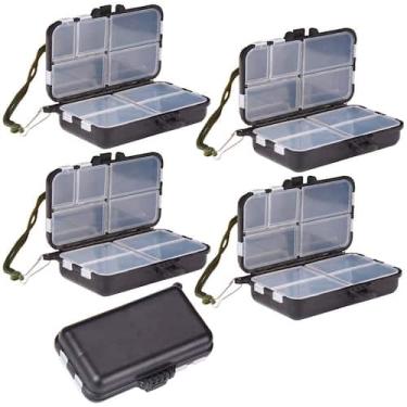 Imagem de Kit 5 Estojo Organizador Pesca Remedio 9 Divisórias Compacto - Kala