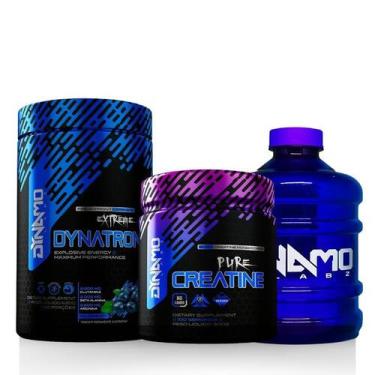 Imagem de Kit Creatina 100% Pura 150G + Dynatron 630G + Galão Dynamo - Dynamo La