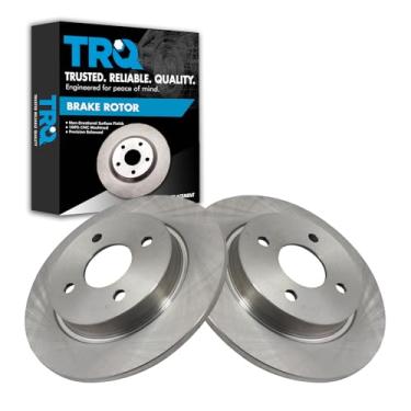 Imagem de TRQ Conjunto de 2 pares de kit de rotor de freio a disco traseiro LH RH para Ford Ecosport 2018-2020