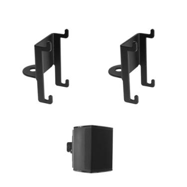Imagem de SZZCNOX Pacote com 2 suportes de montagem de parede de áudio surround sem fio, suporte de parede Soundbar compatível com alto-falante Bose Virtually Invisible 300, ângulo ajustável