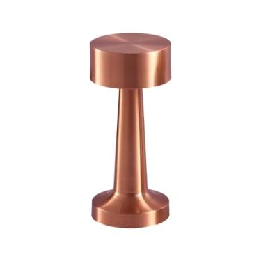 Imagem de Luminária de Mesa Abajur Nox Recarregável 3W 3000K – Design Moderno em Silver ou Rose, 3 Níveis de Luz, USB Bivolt, IP20 – GMH Trade (ROSE)