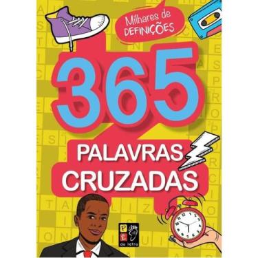 Imagem de 365 Palavras Cruzadas  Capa Amarela  Livro de Passatempos Diários  Pé 