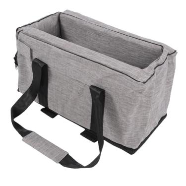 Imagem de Luocute Assento de Carro de Cachorro Pequeno, Console Central Portátil Cão Carote de Cachorro Booster Com Cintos de Segurança, Malha Respirável 300d Pu, 210d Oxford para Viagem, Favo de