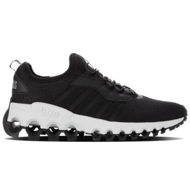 Imagem de K-Swiss Tênis feminino sem cadarço Tubes, Preto/Branco/Pérola fumê, 39 BR