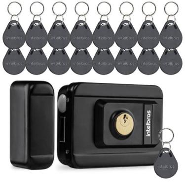 Imagem de Fechadura Elétrica Intelbras Fx 3000 Mf  Chave Tag + 10 Tags