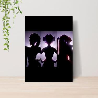 Imagem de Genérico, Quadro Guerreiras do Kpop Saja Boys A4 | Placa MDF 010