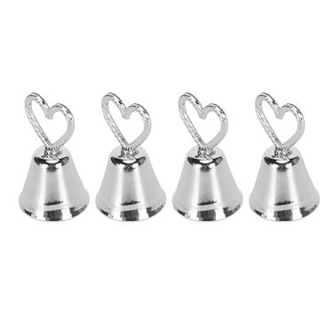 Imagem de Generic Suportes de Números de Mesa Em Forma de Sino, Porta-cartões de Aço Inoxidável para Eventos, Casamentos, Restaurantes, 10 Peças para Hotel e Restaurante (Prata)