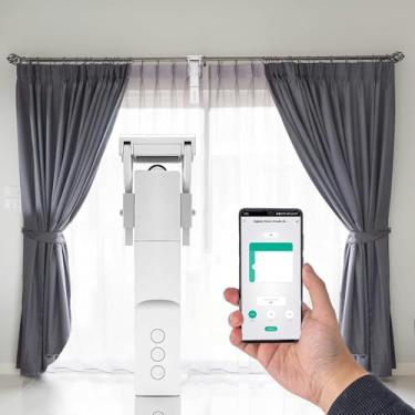 Imagem de Graffiti curtain, Abridor de Cortina Automático, Abridor de Cortina Inteligente Aplicativo, Motor de Cortina Inteligente