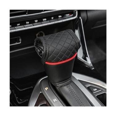 Imagem de Capa de manípulo de mudança de marchas de carro, protetor de couro para veículos, antiderrapante, acessórios de decoração de alavanca de câmbio de interiores automotivos, universal para SUV, caminhão