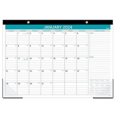 Imagem de Calendário de mesa Coboll 2024 de janeiro a dezembro 12" x 17"