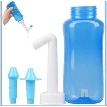 Imagem de Higienizador Nasal 300ml – Lavagem Nasal para Crianças e Adultos Alívio de Rinite, Sinusite, Alergias e Congestão - Linha Premium
