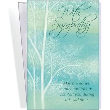 Imagem de Cartão de simpatia - FEITO NOS EUA - (Perfeito), Tamanho perfeito: Abre para generosos 25.4 cm × 19 cm - Envelope incluído - Embalado em Mailer Extra Robusto - 96518