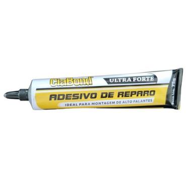 Imagem de Cola Adesivo Reparo Contato Preto Alto Falante 75G Ciabond, Adesivo de