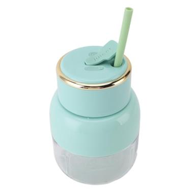 Imagem de Liquidificador portátil recarregável por USB, liquidificador de suco de 800 ml com 6 lâminas, mini liquidificador fresco para esportes, viagens, academia, escritório (verde)