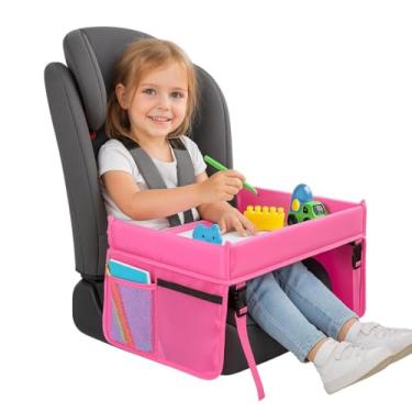 Imagem de Mesa Infantil Portátil Para Carro Montessoriana Com Bolsos Organizador De Atividades