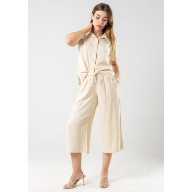 Imagem de Calça Pau a Pique Pantacourt Off White