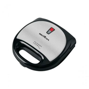 Imagem de Sanduicheira E Grill Britânia Crome Inox Preta 220V