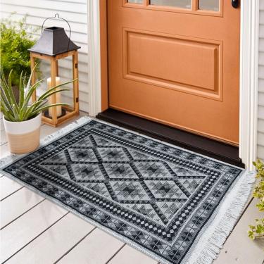 Imagem de 2 Tapete Capacho Algodão Luxo Grande Dupla Face Kcz6 60x90