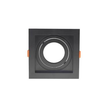 Imagem de Spot De Embutir Recuado Nordecor Flea Para 1 Lâmpada Par 20 Quadrado Preto