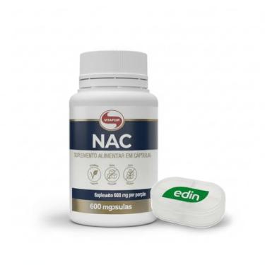 Imagem de NAC 600mg Vitafor 60 Cápsulas + Porta Cápsulas