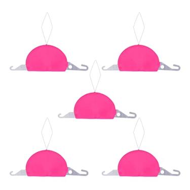 Imagem de AYNEFY Conjunto de Enfiador de Agulha 3 Em 1, Ferramenta de Costura Manual Portátil de 5 Pacotes, Acessório de Enfiamento de Máquina DIY Leve Conjunto de Ferramentas de Costura Laço de (Rosa Vermelha)