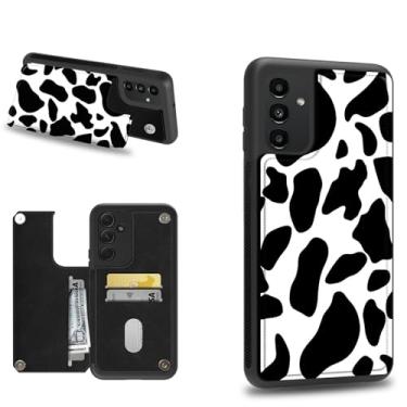 Imagem de Dikoer Capa carteira para Samsung A16 5G com compartimentos para cartão de crédito e proteção de silicone macio à prova de choque com compartimentos para cartão para Samsung Galaxy A16 5G de 6,7