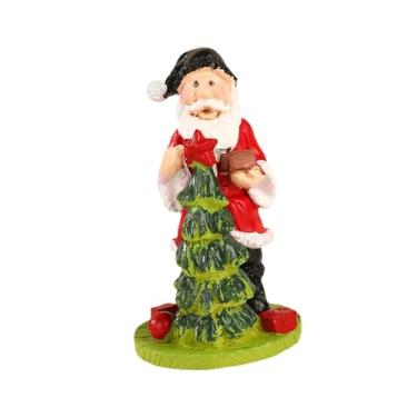 Imagem de CarpNettore Enfeite de Natal com Estatueta de Papai Noel, Decoração de Natal, Estatueta de Papai Noel para Mesa Ou Prateleira, Postura em pé