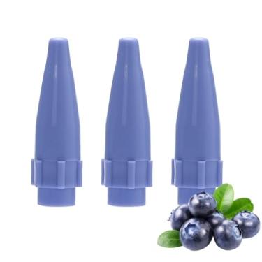 Imagem de Mealmuse Bocal sabor mirtilo dispensador de plástico silencioso premium bocais silenciosos e tampas de torção neutra para qualquer marca de tanques carregadores de creme (3 pacotes)