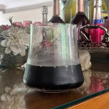 Imagem de Jogo de 6 Copos de Cristal Borossilicato, Parede Dupla, 350ml, Marrom, Moderno, Liso, para Bebidas Quentes, Sem Alça, Lavar à Mão, Design Circular