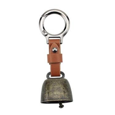 Imagem de menolana Pingente de sino de urso com gancho de metal, para pendurar, apito, sino de vaca para sobrevivência ao ar livre, montanhismo e camping, CafÉ