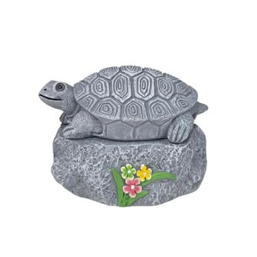 Imagem de MotiveTech Caixa organizadora de chaves para jardim, com design criativo, ideal para, quintal ou área externa. Perfeita para guardar chaves reservas, Cinza