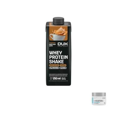 Imagem de Kit Whey Protein Shake 250ml Café com Leite Edge + Creatina Monohidratada DUX 100g