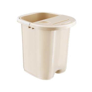 Imagem de Zialofi Recipiente para Imersão Dos Pés com Recursos de Massagem para Relaxamento, Bacia de banho com tampa