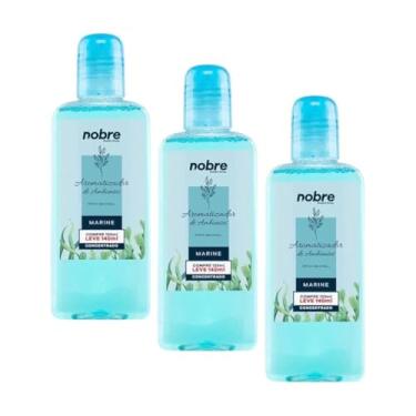 Imagem de Nobre Kit 3 Aromatizantes de Ambiente, Marine Concentrado, 140ml, Perfume Duradouro, Líquido, Transparente, com Borrifador, para Salas