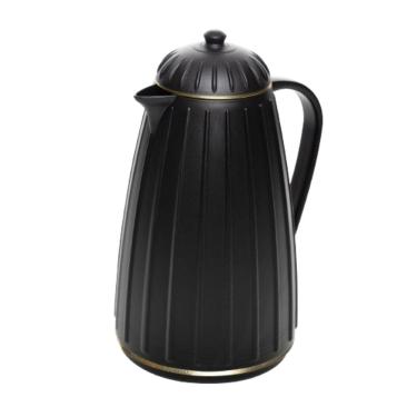 Imagem de Garrafa Térmica de Plástico para Café/Chá Carrossel Preta 1 Litro Wolff