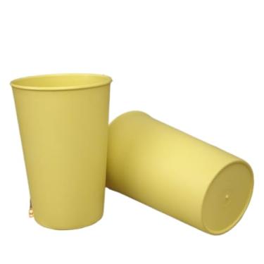 Imagem de Copos de plástico resistentes da cor para a lembrança durável do partido da escola(COPO AMARELO - 10un)