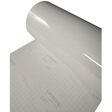 Imagem de ORACAL Vinil adesivo permanente brilhante transparente 651 (30,5 cm x 7,6 m com papel de transferência)