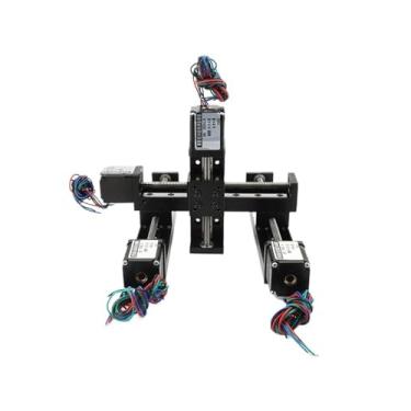 Imagem de Mini mesa deslizante tipo T 10 mm-30 mm para guia de trilho linear com motor de passo Nema11 28 mm para impressora CNC 3D DIY personalizado (curso de 25 mm e unidade, passo de 2 mm)
