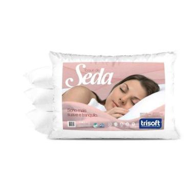 Imagem de Travesseiro Toque De Seda Confortável 50x70 Lavável - TRISOFT