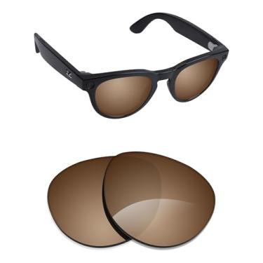 Imagem de Alphax Lentes de reposição polarizadas para óculos de sol Ray-Ban Meta Headliner RW4009F 51 mm - Opções, Marrom escuro