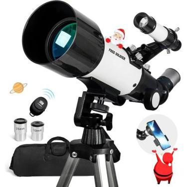 Imagem de Telescópio Free Soldier 70mm para Iniciantes em Astronomia - 9 Peças