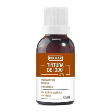 Imagem de Tintura de Iodo 2% 30mL - Farmax Antisséptico - no-brand