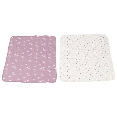 Imagem de Cobertor de bebê SIWOTED 2 peças de algodão fofo, confortável, respirável, multifuncional, cobertor infantil para família recém-nascida (Padrão de pássaro)