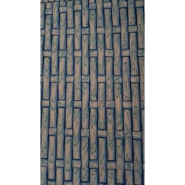 Imagem de Cesto de Roupa Suja Retangular Organizador Decorativo, Fibra Sintética, 25x40x59 cm (AZUL VENEZA)